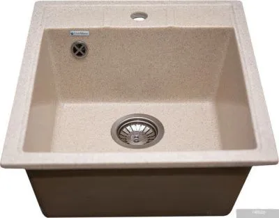 Кухонная мойка GranAlliance G-20 (бежевый, без сифона)