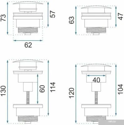 Rea Klik-Klak REA-A8585 (матовое золото)