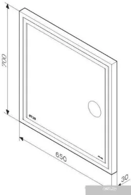 AM.PM Зеркало Gem 65 M91AMOX0653WG