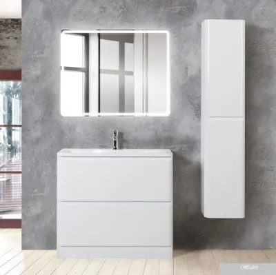 BelBagno Тумба под умывальник Albano-800-2C-PIA-BL (белый глянец)