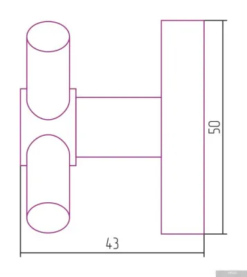 Сунержа Виктория настенная (L 50) 12-3007-0000