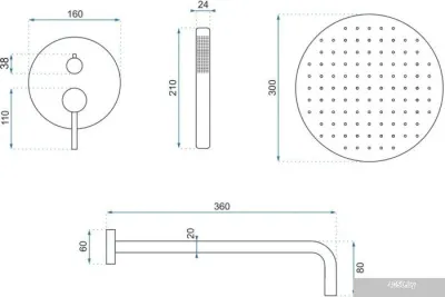 Rea Lungo REA-P8007 (хром)