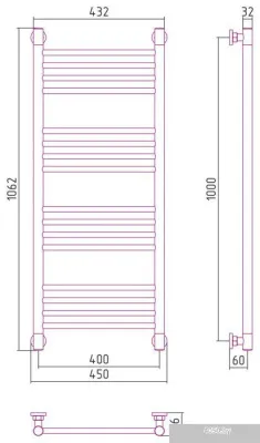 Сунержа Богема+ прямая 1000х400 31-0220-1040