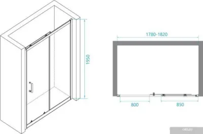 RGW PA-14 41081418-11 180 (хром/прозрачное стекло)