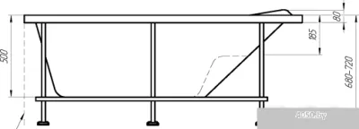 Ванна 1Марка Gracia 170x99