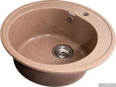 Кухонная мойка GranAlliance G-10 (терракот, без сифона)