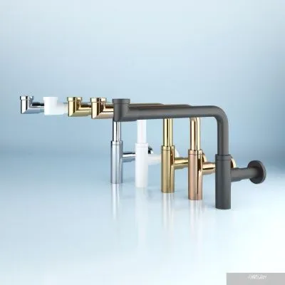 Wellsee Drainage System 182125001 (сифон, донный клапан, матовый черный)