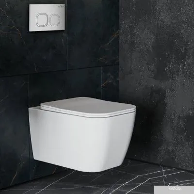 Roxen Cube One Rimless 6 в 1 StounFix Slim 550013 (кнопка: хром)