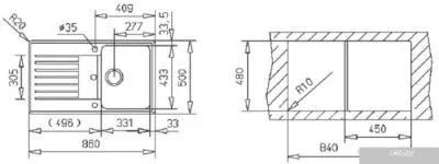 Кухонная мойка TEKA Canto 45 B-TG (антрацит)