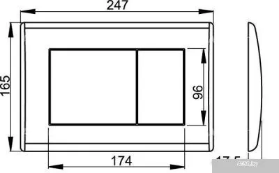 Панель смыва Alcaplast M271