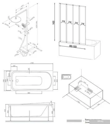 Ванна AM.PM Like W80ASET-170SL