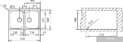 Кухонная мойка TEKA Alba 80 B-TG Светлый Бежевый [40143485]