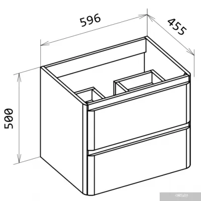 BelBagno Тумба под умывальник Albano-600-2C-SO-RR