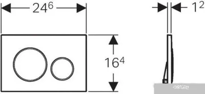 Панель смыва Geberit Sigma 20 115.882.KJ.1 (белый/глянцевый хром)