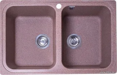 Кухонная мойка GranAlliance G-53 (терракот, без сифона)