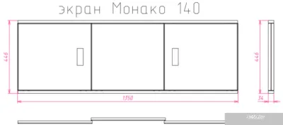 Экран под ванну Onika Монако 140 (белый)