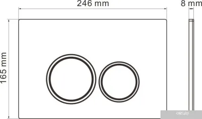 Roxen Antares One Rimless 6 в 1 StounFix Slim 512989 (кнопка: хром)