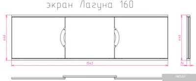 Экран под ванну Onika Лагуна 160