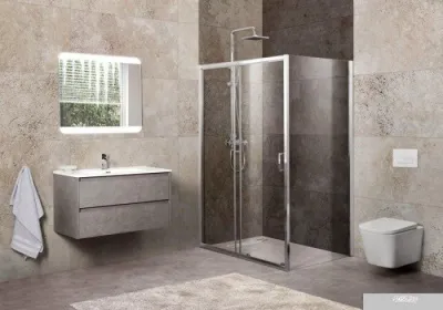 BelBagno UNIQUE-AH-1-110/125-80-C-Cr (прозрачное стекло)