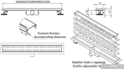 Трап/канал Rea Pure Neo 90 см