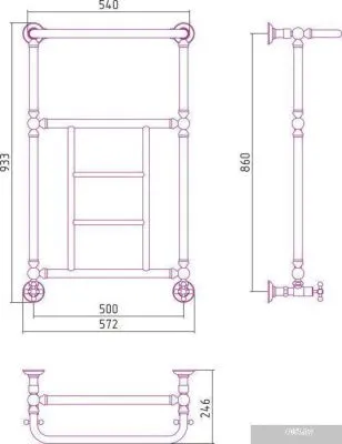 Полотенцесушитель Сунержа Ренессанс 1452 860x500 00-0282-8650