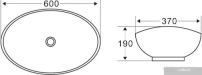 Умывальник BelBagno BB1087