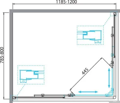 BelBagno DUE-AH-2-120/80-C-Cr