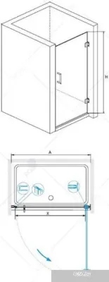 RGW HO-011B 80 (черный/прозрачное стекло)