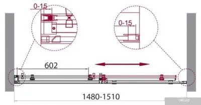 BelBagno ACQUA-BF-1-150-C-Cr (прозрачное стекло)