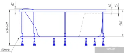 Ванна 1Марка Aura 150x105 (правая)