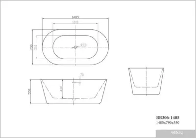 BelBagno BB306-1485 148x79