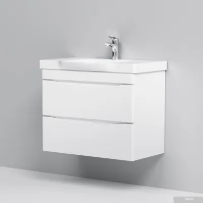 AM.PM Тумба с умывальником Like M80FHX0802WG + M80WCC0802WG