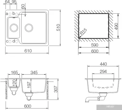 Кухонная мойка TEKA Luna 60 S-TG Серый Шелк [40145308]