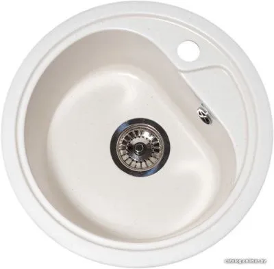 Кухонная мойка GranAlliance G-13 (белый, без сифона)