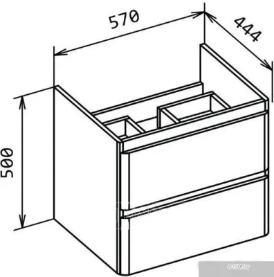 BelBagno Тумба под умывальник ALBANO-CER-600-2C-SO-RVB