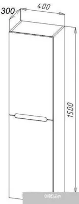 BelBagno Шкаф-пенал Etna-1500-2A-SC-RN-P-R (правый, rovere nature)