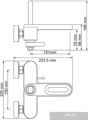 Смеситель Wasserkraft Kammel 1801