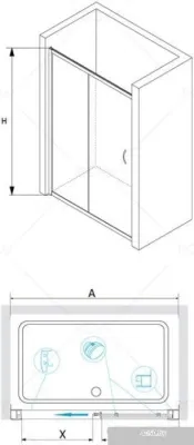 RGW PA-016 120 (хром/прозрачное стекло)