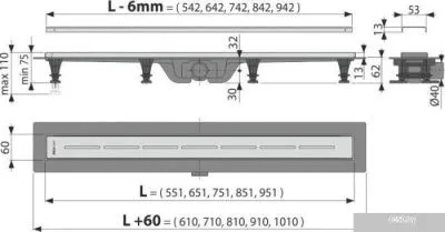 Alcaplast APZ18-550M