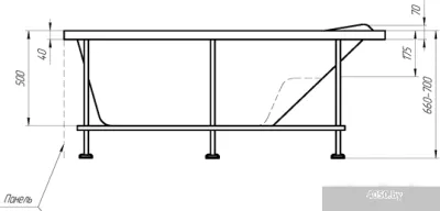 Ванна 1Марка Gracia 160x95