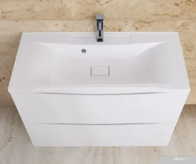 BelBagno Тумба под умывальник Marino-900-2C-PIA-BL-P (bianco lucido)