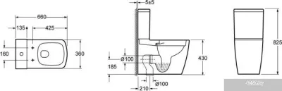 Унитаз Lavinia Boho Aveo Rimless 3306010R (бачок, чаша, пневмокрышка)