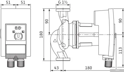 Насос Wilo Yonos MAXO-Z 25/0.5-7