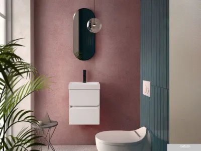 Belux Тумба под умывальник Париж НП 40-02 (1, белый глянцевый)