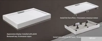 Душевой поддон WeltWasser TRS 80 Stone-WT 80x80