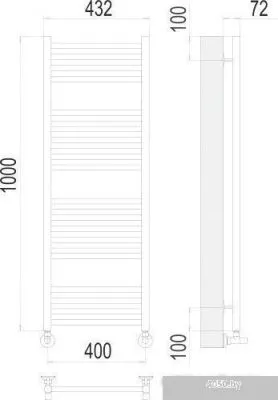 Полотенцесушитель TERMINUS Аврора П20 500х1000