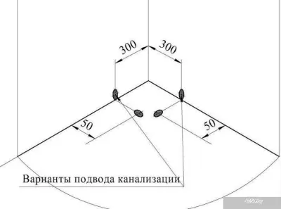 Душевой поддон Radomir 110x110 1-11-0-0-0-005
