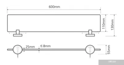 Bemeta Полка Omega 104102042