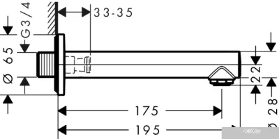 Излив Hansgrohe Talis S 72410000