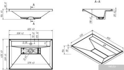 Умывальник Belux Фаворит Ф-650